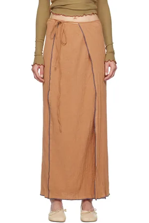 Baserange Tan Shok Maxi Skirt