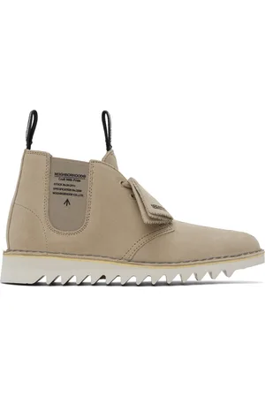 Clarks Taupe Neighborhood Edition Suede Desert Boots