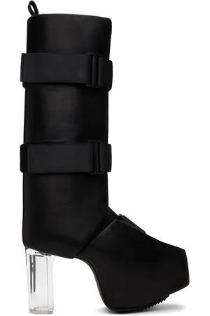 Rick Owens Black Splint Platform Boots