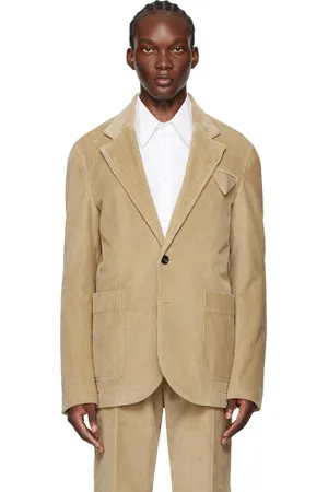 Bottega Veneta Beige Single-Breasted Blazer