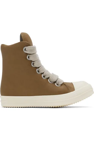 Rick Owens Khaki Porterville Jumbolaced Padded Sneakers