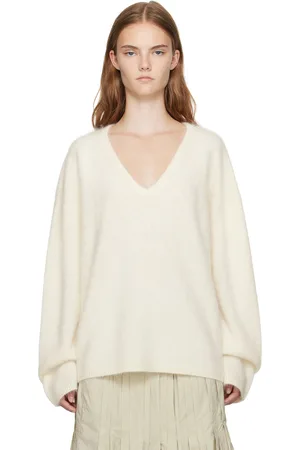 Lisa Yang White Margareta Sweater