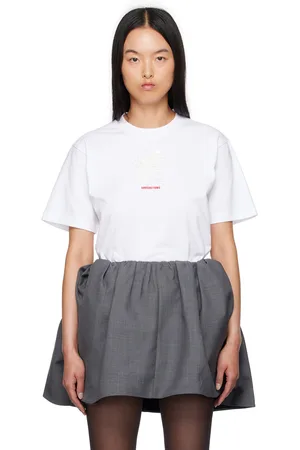 Shushu/Tong White Embroidered-Logo T-Shirt