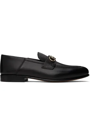 Salvatore Ferragamo Black Ottone Loafers