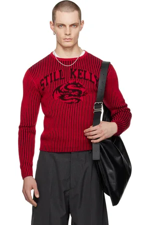 Still Kelly Red SK Dragon Crewneck Sweater
