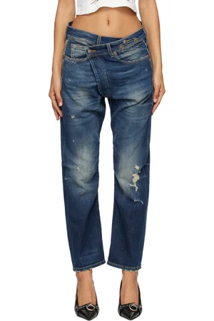 R13 Blue Crossover Jeans