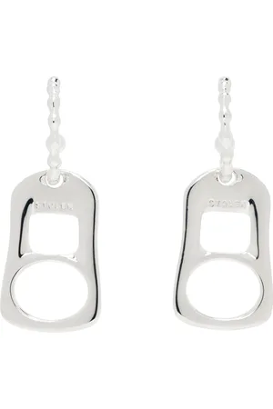 Stolen Girlfriends Club Silver Pop Tab Anchor Sleeper Earrings