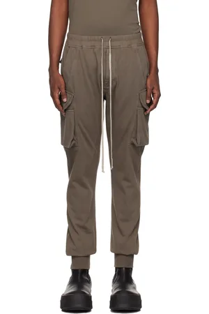 Rick Owens Gray Porterville Mastodon Cut Cargo Pants