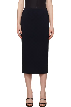 High Navy NSFW Petra Midi Skirt