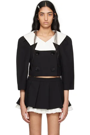 Shushu/Tong Black Puff Sleeve Jacket