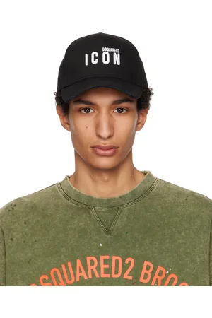 Dsquared2 Black Embroidered Baseball Cap