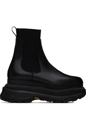 SACAI Black Platform Chelsea Boots