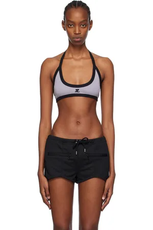 Courrèges Gray Buckle Bra