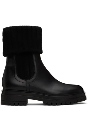 Gianvito Rossi Black Tenney Chelsea Boots
