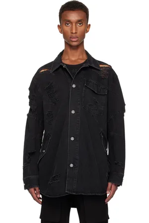 Helmut Lang Black Apex Denim Shirt