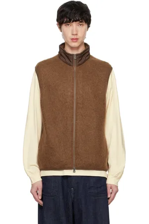 NANAMÍCA Brown Zip-Up Mohair Vest