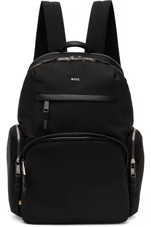HUGO BOSS Black Canvas Backpack