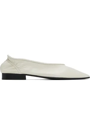 By Far White Carré Loafers