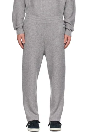 Maison Kitsuné Gray Patch Sweatpants