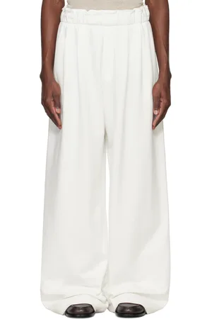 DRIES VAN NOTEN Off-White Pleated Sweatpants