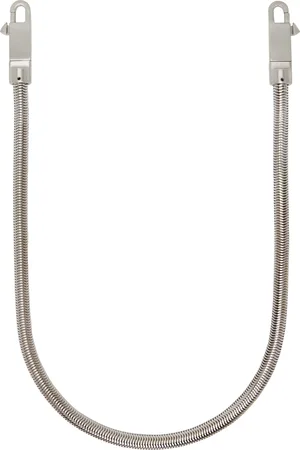 Rick Owens Silver Porterville Snake Chain Bag Strap
