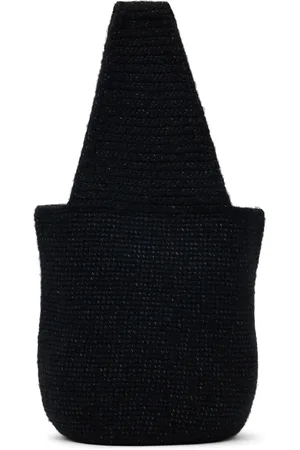 Lauren Manoogian Black Crochet Calabaza Tote
