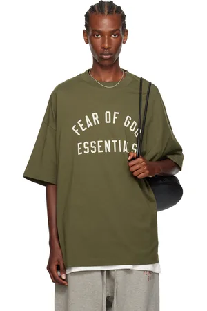 FEAR OF GOD Khaki Crewneck T-Shirt