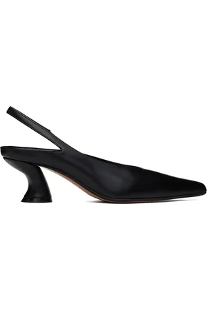 DRIES VAN NOTEN Black Slingback Heels