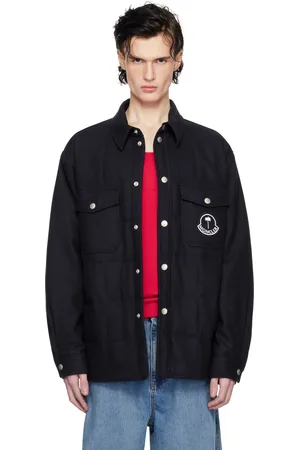 Moncler Moncler x Palm Angels Navy Virgin Wool Down Jacket