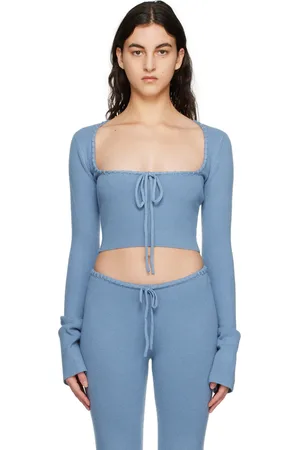 DANIELLE GUIZIO Blue Bow Sweater
