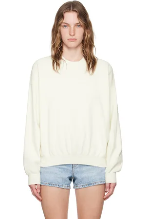 Alexander Wang Off-White Embossed-Logo Sweater