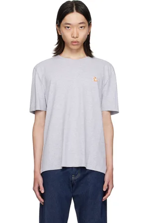 Maison Kitsuné Gray Chillax Fox T-Shirt