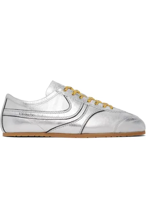 DRIES VAN NOTEN Silver Metallic Sneakers