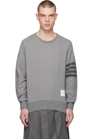 Thom Browne Gray 4-Bar Sweatshirt