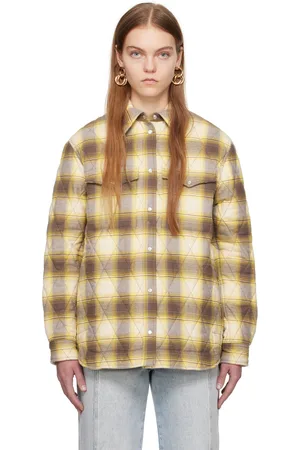 Isabel Marant Yellow & Tan Mysena Jacket