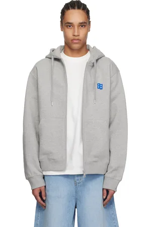 Ader Error Gray Significant TRS Tag Zip-Up 01 Hoodie