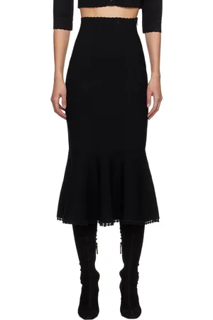Victoria Beckham Scalloped Midi Skirt