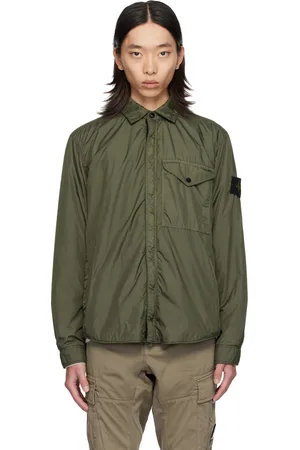 Stone Island Khaki Wind-Resistant Jacket