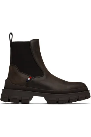 Moncler Brown Hevea Chelsea Boots