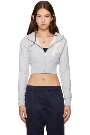 AMBUSH Gray Crop Hoodie