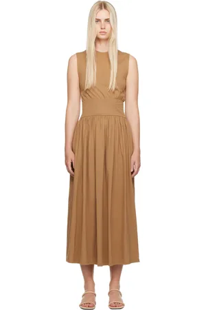 Totême SSENSE Exclusive Brown Tee Midi Dress