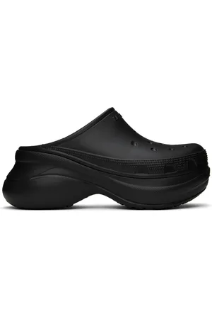 Balenciaga Black Crocs Edition Mules