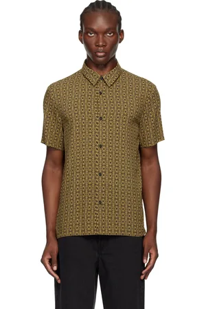 A.P.C. Yellow & Black Léandre Shirt
