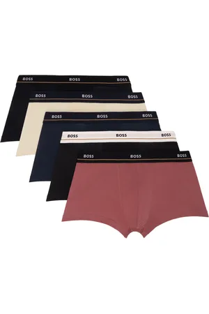 HUGO BOSS Five-Pack Multicolor Jacquard-Logo Boxers
