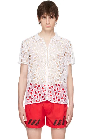 BODE White Primrose Shirt
