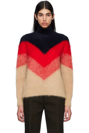 Bottega Veneta Multicolor Chevron Turtleneck