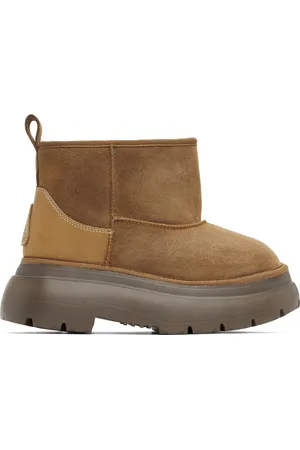 R13 Tan Chunky Shearling Boots