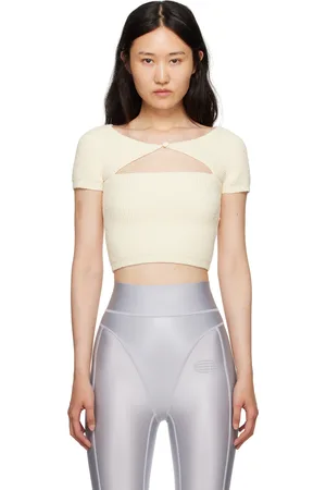 Alexander Wang Off-White Cutout T-Shirt