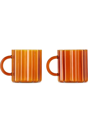 Fazeek Orange Wave Mug Set