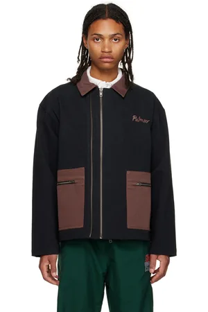 Palmes Navy Double Zip Jacket